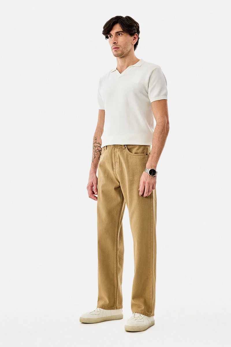 Snitch  Straight Fit Washed Jeans for Men | Best Price UAE